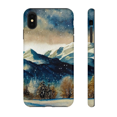 Snowy Colorado Rocky Mountains - Impact Resistant Phone Case iPhone XS MAX Matte